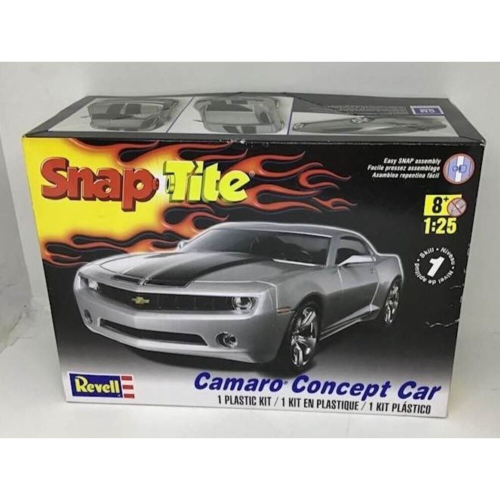 Camaro Concept Revell Car Model Kit 1:25 85-1944 Opened Box Skill 1 Snap Tite